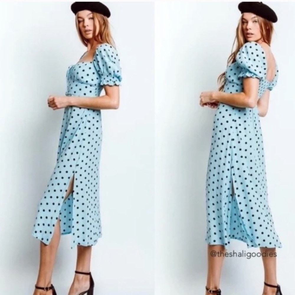 Faithfull the Brand Sky Blue Dress princess polly size 4